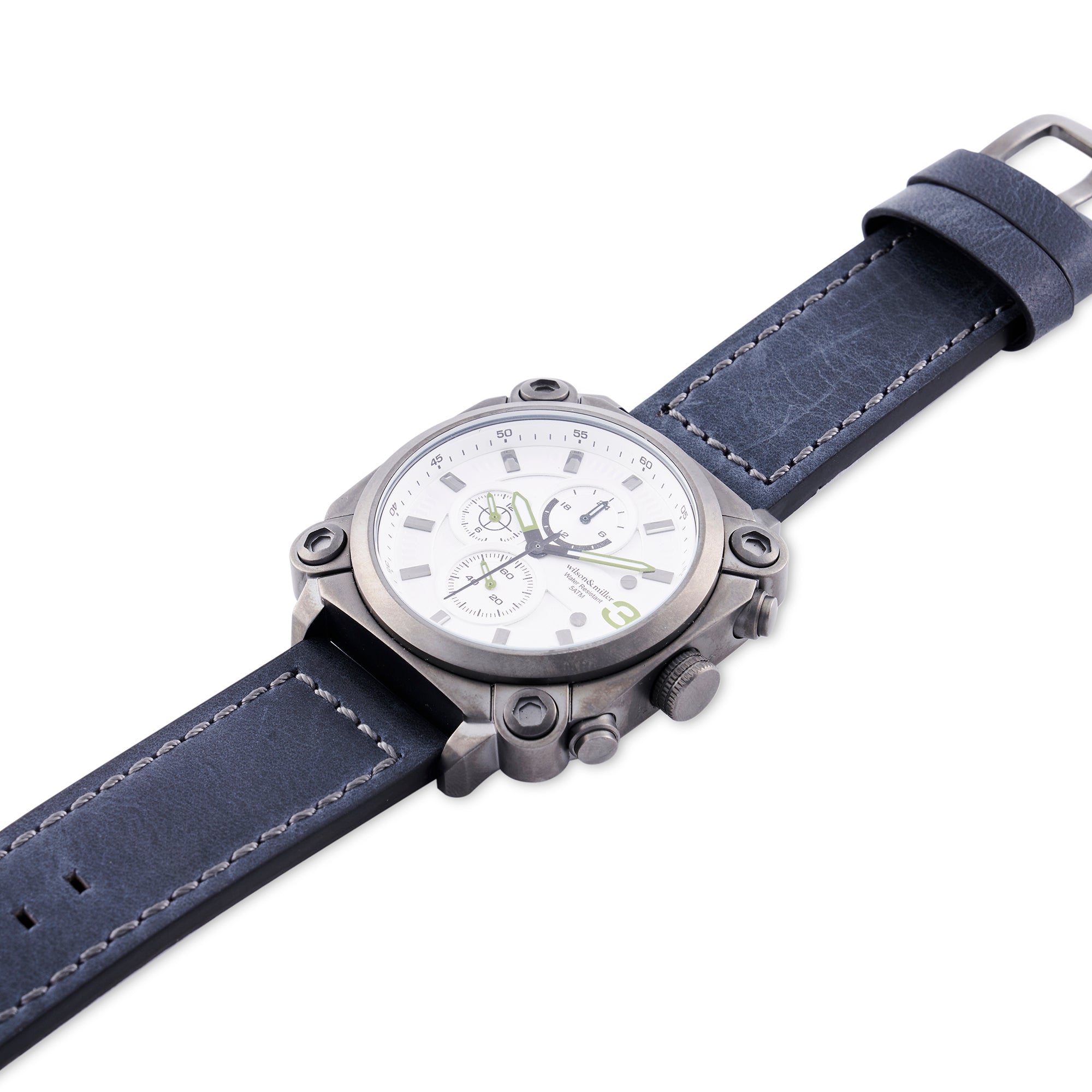 Wilson. Watch Wilson & Miller Tactics Men’s watch - White dial with grey strap