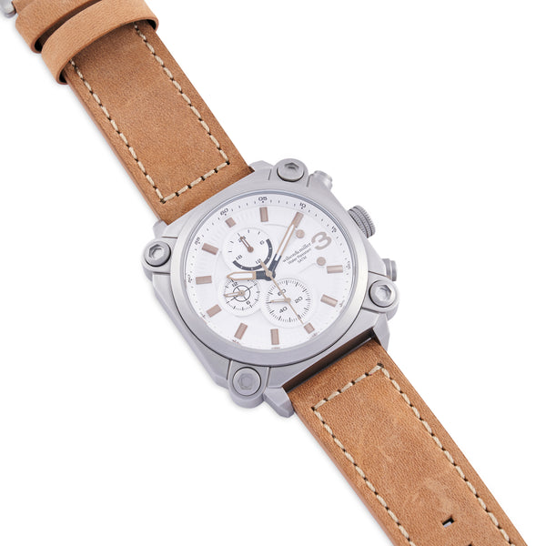 Wilson & Miller Tactics Men’s watch - White dial with sand strap