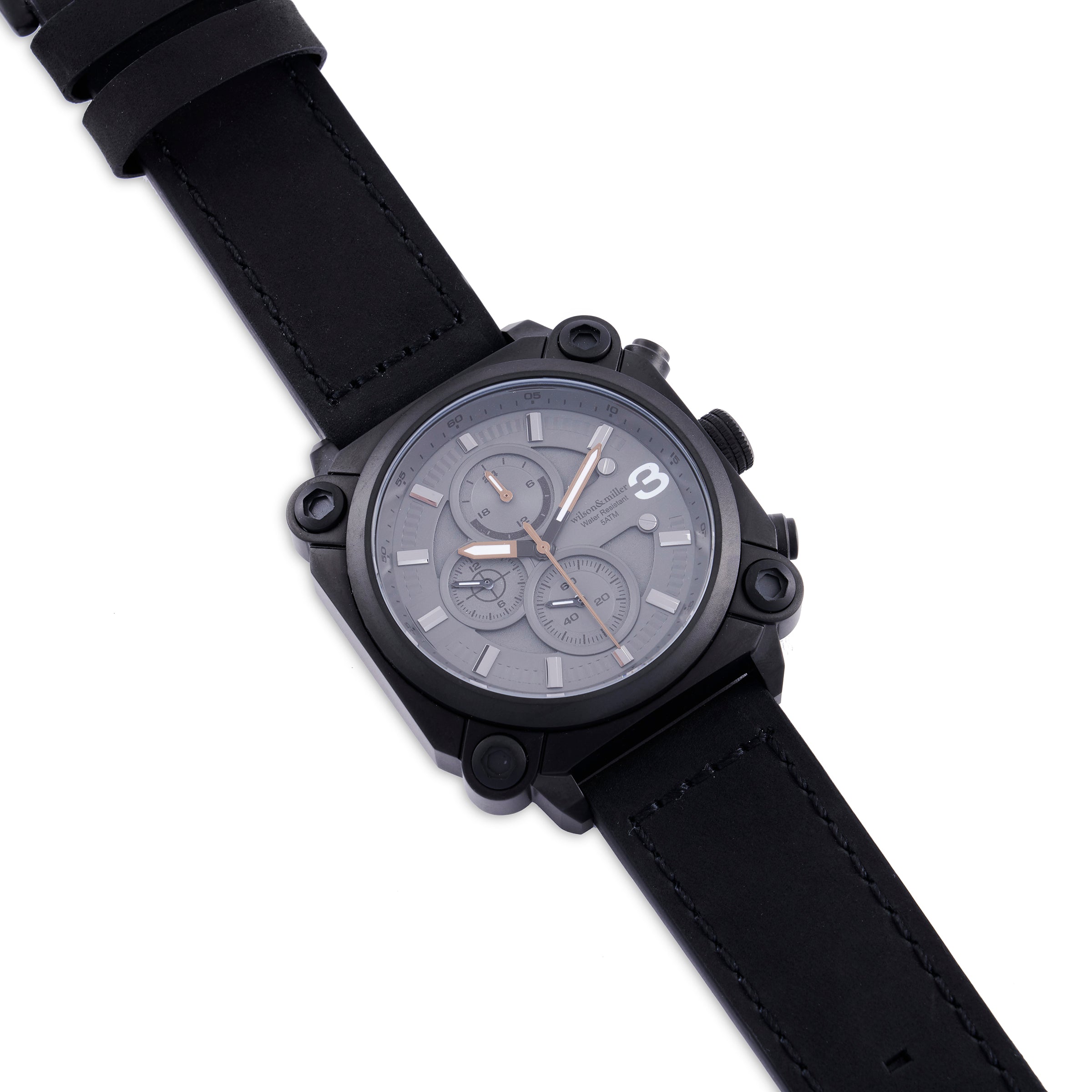Wilson. Watch Wilson & Miller Tactics Men’s watch - Black dial with black strap