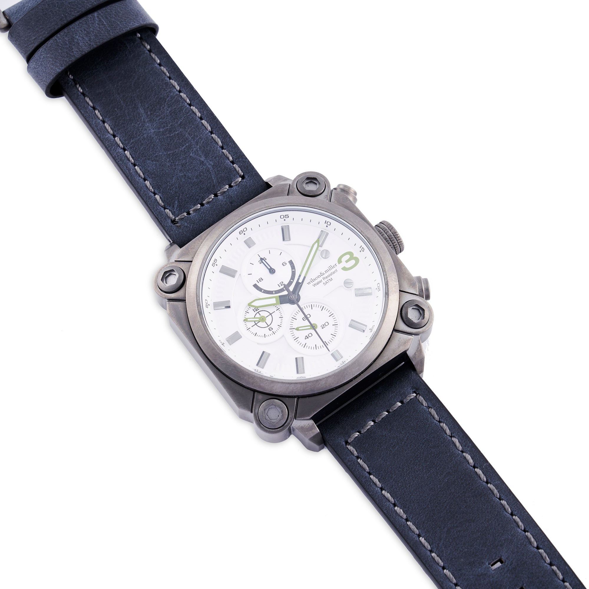 Wilson. Watch Wilson & Miller Tactics Men’s watch - White dial with grey strap